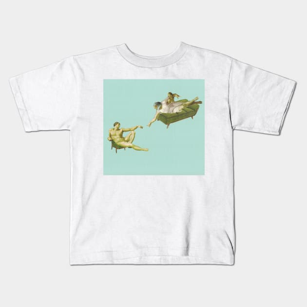 The Relaxation of Adam Kids T-Shirt by martynzero